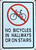 NO BICYCLE IN HALLWAYS OR ON STAIRS HPD SIGN
