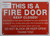 FIRE Door Keep Closed Sign