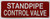 STANDPIPE CONTOL VALVE SIGN