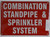 Combination Standpipe and Sprinkler System Sign