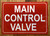 FD MAIN CONTROL VALVE SIGN