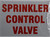 Sprinkler Control Valve   Signage