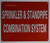 Sprinkler and Standpipe Combination System Hpd Sign