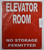 Elevator Room Sign