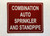 FD COMBINATION AUTO SPRINKLER AND STANDPIPE SIGN