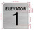 FD ELEVATOR NUMBER 1 THE PARK AVE LINE SIGN