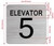 FD ELEVATOR NUMBER 5 THE PARK AVE LINE SIGN
