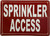 HPD SPRINKLER ACCESS SIGN