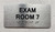 NYC EXAM ROOM SIGNS WITH RAISED LETTERS (EXAM ROOM 7)