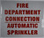 FIRE DEPT Connection - AUTO Sprinkler  Sign