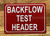 FD BACKFLOW TEST HEADER SIGN