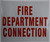 FIRE Department Connection   Signage