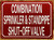 HPD COMBINATION SPRINKLER & STANDPIPE SHUT-OFF VALVE SIGN