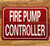 FIRE PUMP CONTROLLER SAFETY SIGN