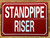 STANDPIPE RISER SIGN
