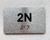 FD APT NUMBER 2N SIGN-UNIT NUMBER SIGN WITH RAISED LETTERS