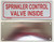 Sprinkler Control Valve Inside Hpd Sign