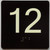 ELEVATOR FLOOR NUMBER THE LEXINGTON AVE LINE (12TH FLOOR) COMPLIANCE SIGN