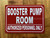 BOOSTER PUMP/ROOM/AUTHORIZED PERSONNEL ONLY SAFETY SIGN SAFETY SIGN