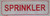 SPRINKLER   Signage