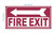 FD FIRE EXIT SIGN WITH LEFT ARROW