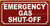EMERGENCY GAS SHUT-OFF SAFETY SIGN