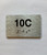 Apartment Number unit 10C Ada Sign