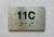 Apartment Number unit 11C Safety Sign