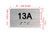 Apartment Number unit 13A Braille Sign