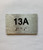 Apartment Number unit 13A Compliance Sign