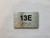 Apartment Number Unit 13E Compliance Sign