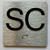 Elevator floor number/ elevator Jamb plate SC Sign