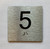 Elevator Floor Number / Elevator Jamb Plate 5 Braille Sign