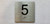 Elevator Floor Number / Elevator Jamb Plate 5 Compliance Sign