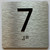 Elevator Floor Number / Elevator Jamb Plate 7 Sign