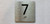 Elevator Floor Number / Elevator Jamb Plate 7 Ada Sign