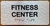 Fitness Center Sign with Raised Letters & Grade 2 Ada Sign