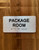 Package Room Sign with Raised Letters & Grade 2 Hpd Sign