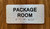 Package Room Sign with Raised Letters & Grade 2 Braille Sign