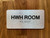 HWH Room Sign with Raised Letters & Grade 2 Compliance Sign