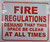 FIRE Regulation Demand That This Space BE Clear at All Times  Signage