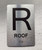 FLOOR R ROOF Compliance Sign