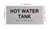 HOT WATER TANK HPD SIGN