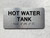 HOT WATER TANK SAFETY SIGN