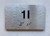 APT# 1I SILVER Braille Sign