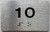 APT# 1O SILVER Sign