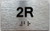 APT# 2R SILVER Sign