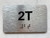 APT# 2T SILVER Braille Sign
