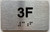 APT# 3F SILVER Sign