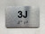 APT# 3J SILVER Compliance Sign